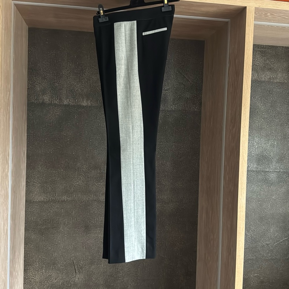 Derek Lam NWOT black with grey tuxedo pants